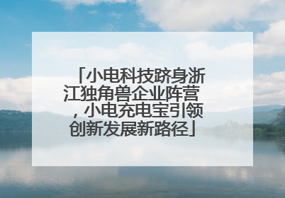 小电科技跻身浙江独角兽企业阵营，小电充电宝引领创新发展新路径