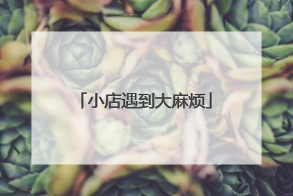 小店遇到大麻烦