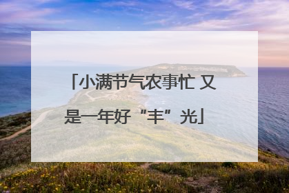 小满节气农事忙 又是一年好“丰”光