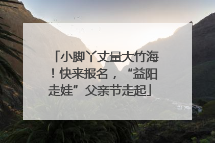 小脚丫丈量大竹海！快来报名，“益阳走娃”父亲节走起