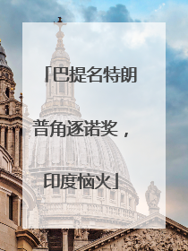 巴提名特朗普角逐诺奖，印度恼火