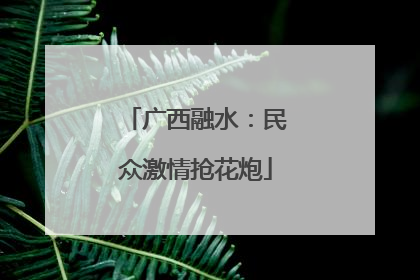 广西融水：民众激情抢花炮