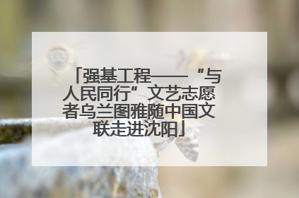 强基工程——“与人民同行”文艺志愿者乌兰图雅随中国文联走进沈阳