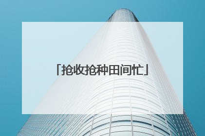 抢收抢种田间忙