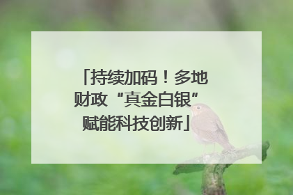 持续加码！多地财政“真金白银”赋能科技创新