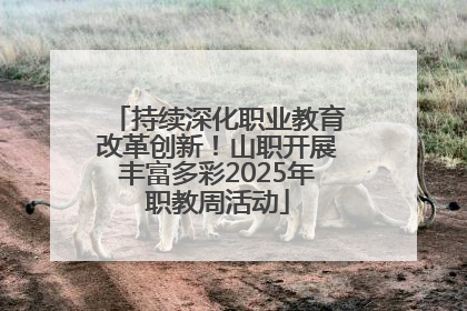 持续深化职业教育改革创新！山职开展丰富多彩2025年职教周活动