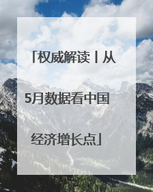 权威解读丨从5月数据看中国经济增长点