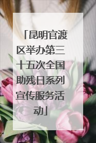昆明官渡区举办第三十五次全国助残日系列宣传服务活动