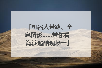 机器人带路、全息留影……带你看海淀超酷现场→
