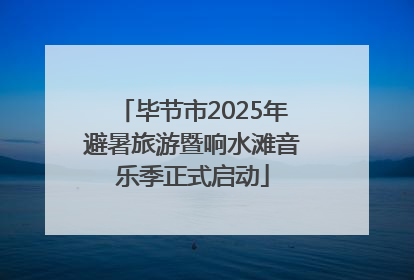 毕节市2025年避暑旅游暨响水滩音乐季正式启动
