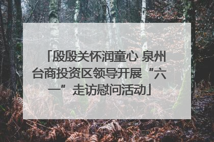 殷殷关怀润童心 泉州台商投资区领导开展“六一”走访慰问活动
