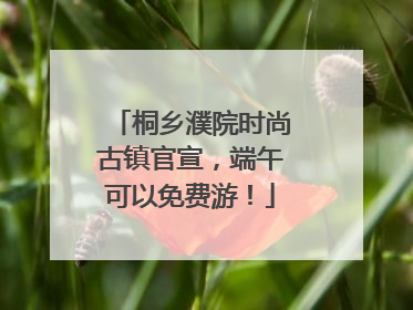 桐乡濮院时尚古镇官宣，端午可以免费游！