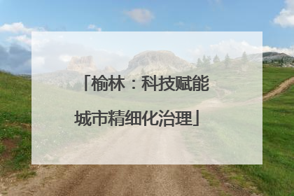 榆林：科技赋能城市精细化治理