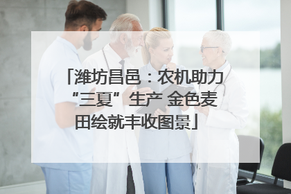 潍坊昌邑：农机助力“三夏”生产 金色麦田绘就丰收图景