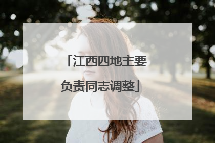 江西四地主要负责同志调整