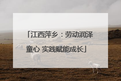 江西萍乡：劳动润泽童心 实践赋能成长