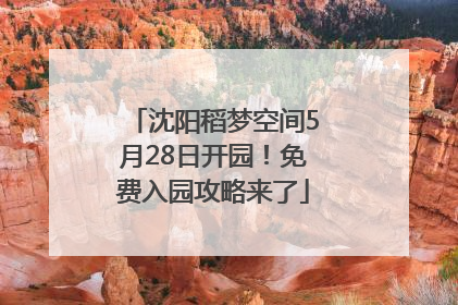 沈阳稻梦空间5月28日开园！免费入园攻略来了