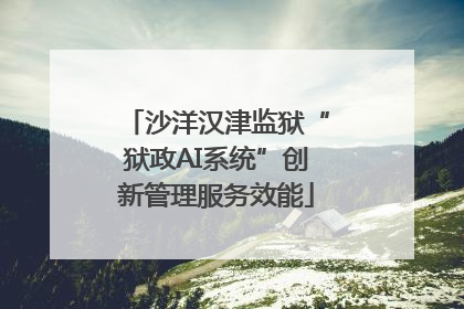 沙洋汉津监狱“狱政AI系统”创新管理服务效能