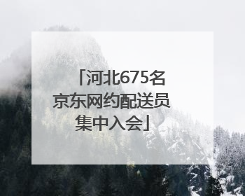 河北675名京东网约配送员集中入会