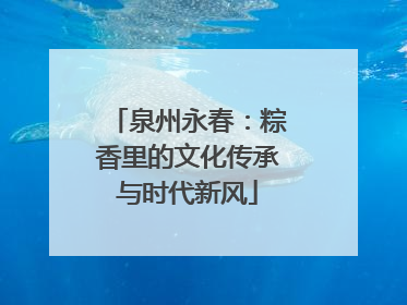 泉州永春：粽香里的文化传承与时代新风