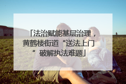 法治赋能基层治理，黄鹤楼街道“送法上门”破解执法难题