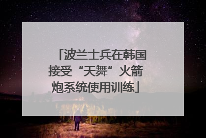 波兰士兵在韩国接受“天舞”火箭炮系统使用训练