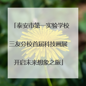 泰安市第一实验学校三友分校首届科技画展开启未来想象之旅