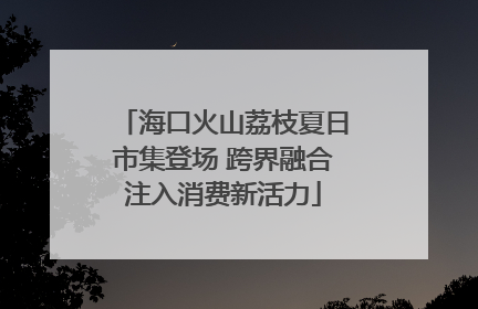 海口火山荔枝夏日市集登场 跨界融合注入消费新活力