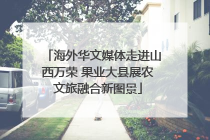 海外华文媒体走进山西万荣 果业大县展农文旅融合新图景