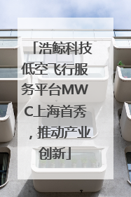 浩鲸科技低空飞行服务平台MWC上海首秀，推动产业创新