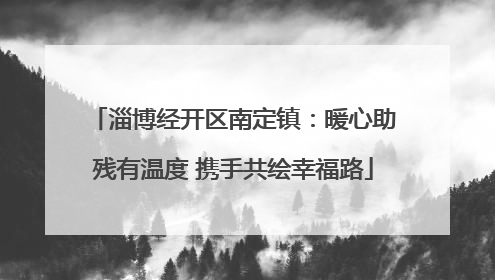 淄博经开区南定镇：暖心助残有温度 携手共绘幸福路