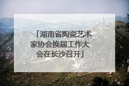 湖南省陶瓷艺术家协会换届工作大会在长沙召开