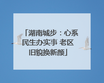 湖南城步：心系民生办实事 老区旧貌换新颜