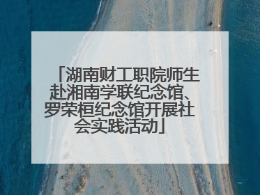 湖南财工职院师生赴湘南学联纪念馆、罗荣桓纪念馆开展社会实践活动