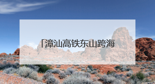 漳汕高铁东山跨海特大桥栈桥合龙
