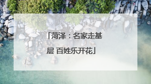 菏泽：名家走基层 百姓乐开花