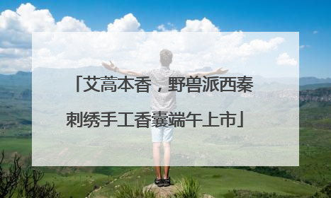 艾蒿本香，野兽派西秦刺绣手工香囊端午上市