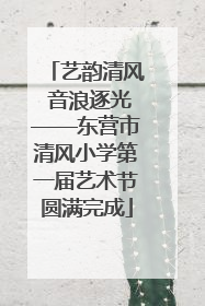 艺韵清风 音浪逐光——东营市清风小学第一届艺术节圆满完成