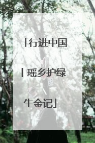 行进中国丨瑶乡护绿生金记
