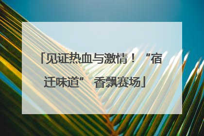 见证热血与激情！“宿迁味道” 香飘赛场