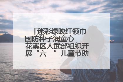 迷彩绿映红领巾 国防种子润童心——花溪区人武部组织开展“六一”儿童节助学兴教活动