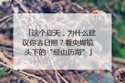 这个夏天，为什么建议你去日照？看央媒镜头下的“经山历海”