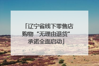 辽宁省线下零售店购物“无理由退货”承诺全面启动