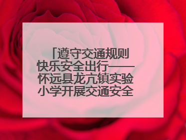 遵守交通规则 快乐安全出行——怀远县龙亢镇实验小学开展交通安全教育宣讲活动