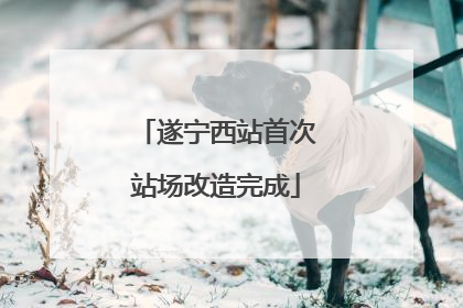 遂宁西站首次站场改造完成