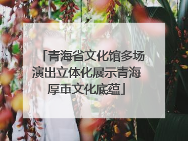 青海省文化馆多场演出立体化展示青海厚重文化底蕴