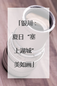 银川：夏日“塞上湖城”美如画