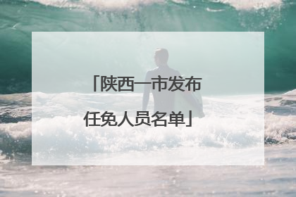 陕西一市发布任免人员名单