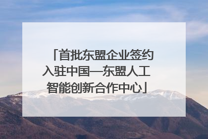 首批东盟企业签约入驻中国—东盟人工智能创新合作中心