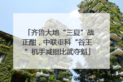 齐鲁大地“三夏”战正酣，中联重科“谷王”机手减损比武夺魁